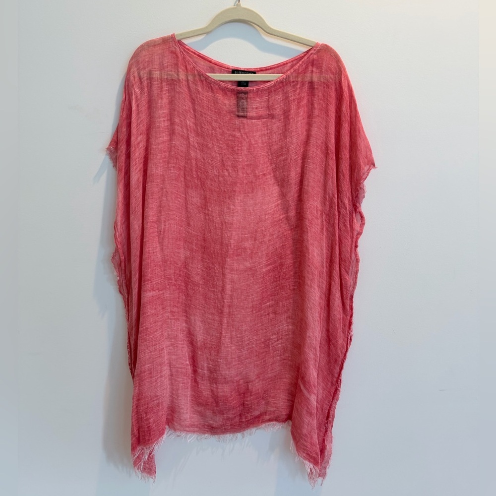 Eileen Fisher Beach Cover Up in Coral, One Size